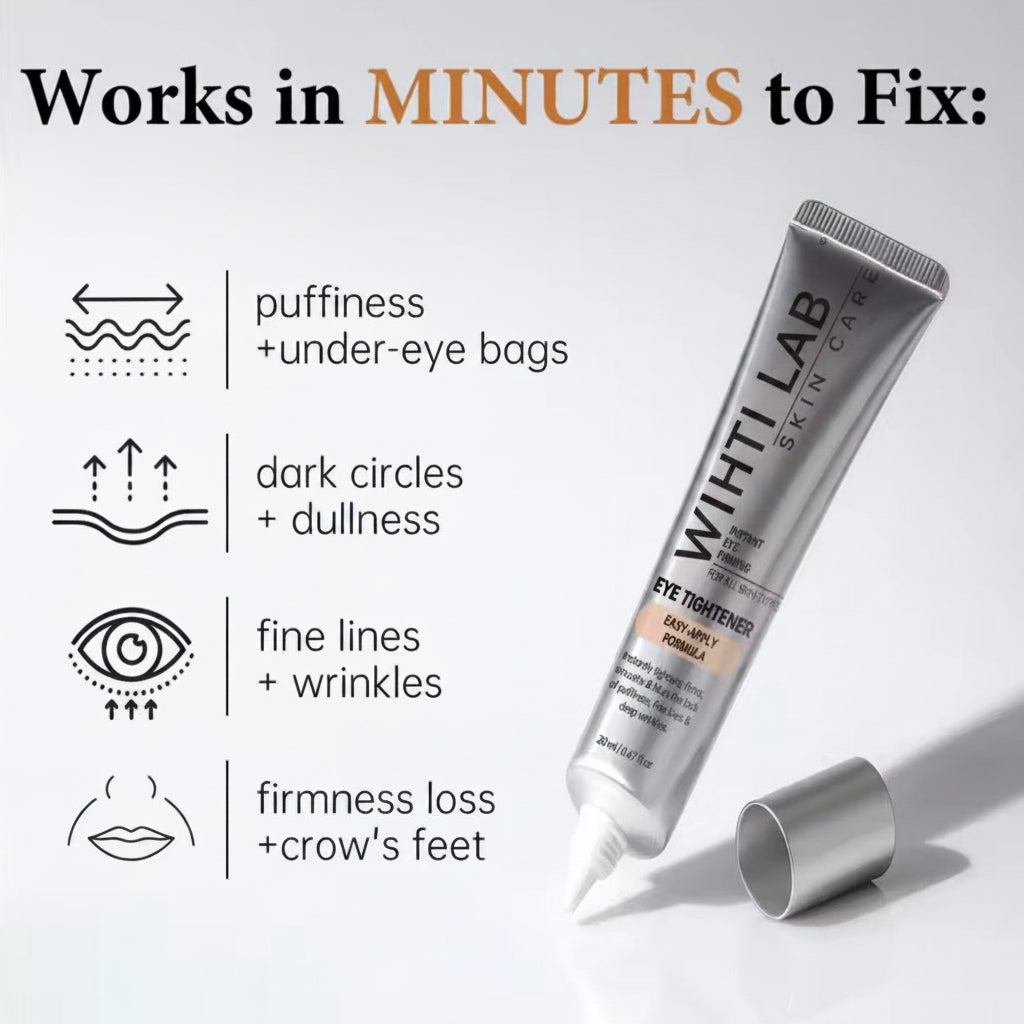 Instant Eye Firming Cream,Effectively Reduces Puffiness, Dark Circles, And Wrinkles,Universal Shade, Suitable For All Skin Types