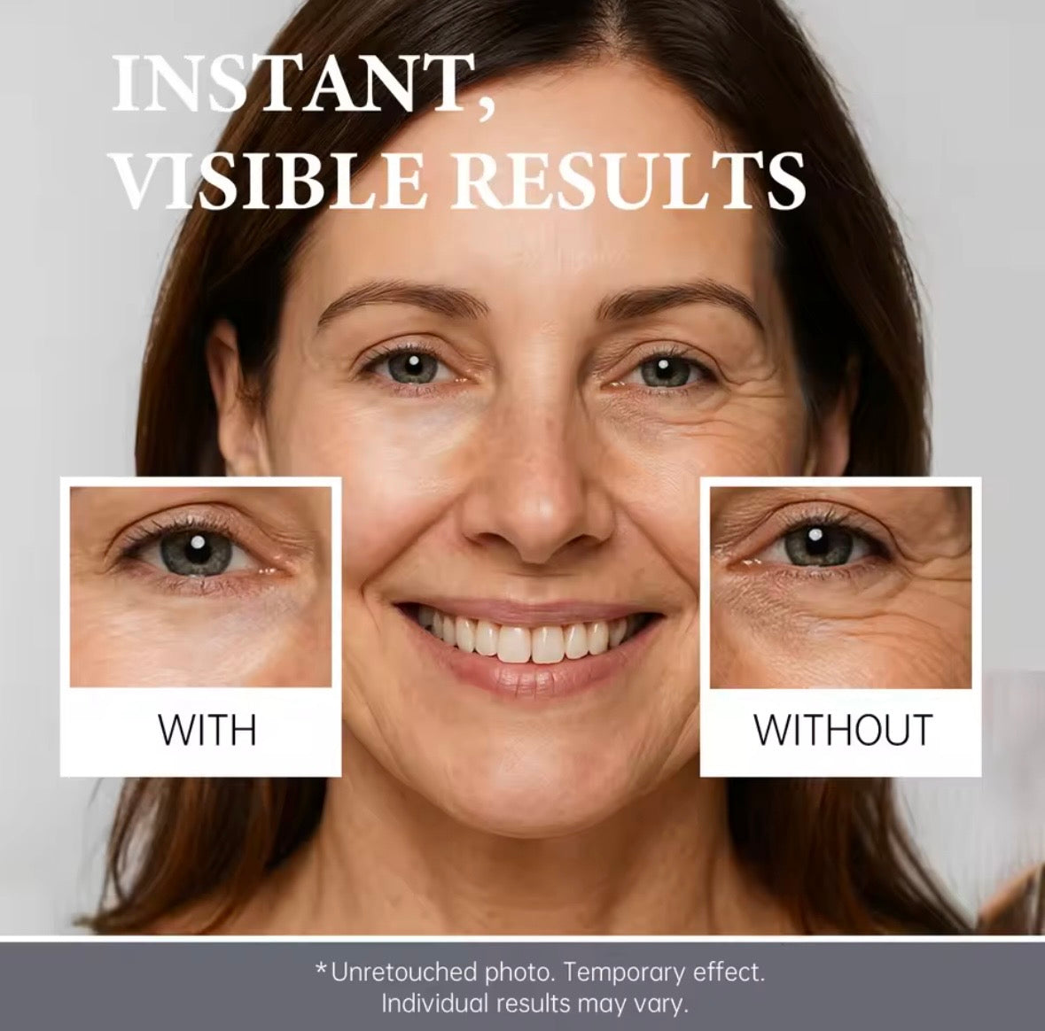 Instant Eye Firming Cream,Effectively Reduces Puffiness, Dark Circles, And Wrinkles,Universal Shade, Suitable For All Skin Types